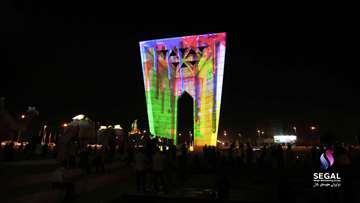 نورپردازی میدان مینودر قزوین