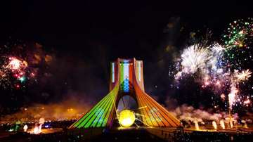 Azadi tower Projection mapping