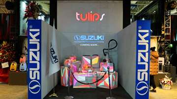 Projection Mapping of the Tulips booth at the Home appliances exhibition