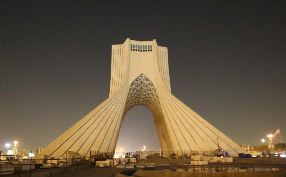 The Projection mapping of Tehran's Azadi Tower