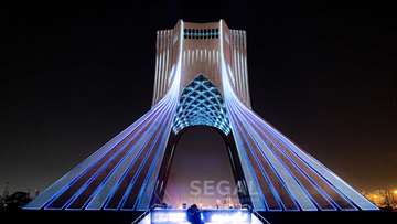 flight 752 video mapping projection mapping azadi tower هواپیما اوکراینی  ویدئو مپینگ  پرواز 752