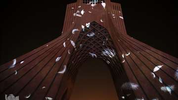 flight 752 video mapping projection mapping azadi tower هواپیما اوکراینی  ویدئو مپینگ  پرواز 752