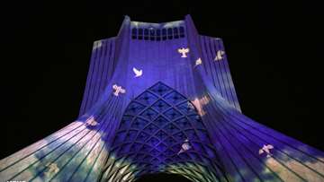 flight 752 video mapping projection mapping azadi tower هواپیما اوکراینی  ویدئو مپینگ  پرواز 752