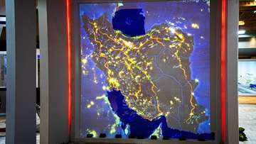 ویدئو مپینگ نقشه ایران سازمان راهداری و حمل ونقل جاده ای نمایشگاه نورپردازی
