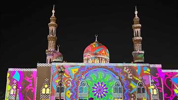 مهرجان أضواء الشارقة - مسجد الشيخ راشد بن أحمد القاسمي مدينة دبا الحصن